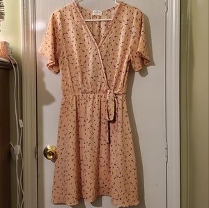 Light Pink Dress, floral, only worn once
